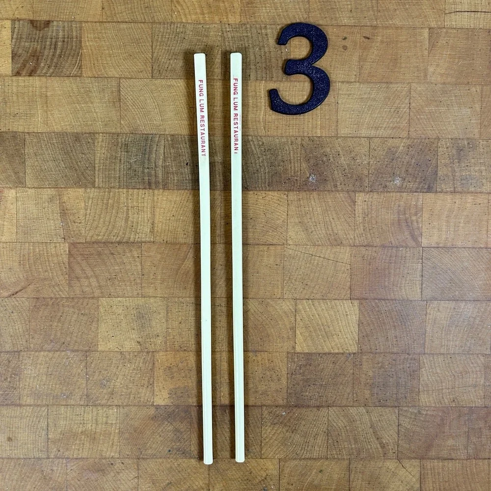 Fung Lum Restaurant California Chinese Chopsticks Vintage Memorabilia